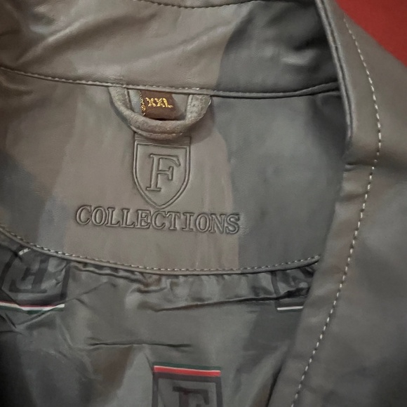 F-collection Men’s Grey Suede Leather Jacket. Size XXL. NWT (Fits like XL) - Picture 11 of 11